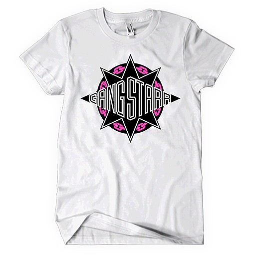 Gang Star Pink/Black/White Logo Tee