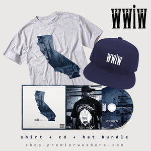 MC Eiht- Which Way Iz West CD, Shirt & Hat Bundle (PREORDER)